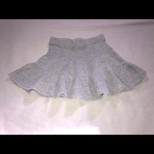 Wool flare skirt